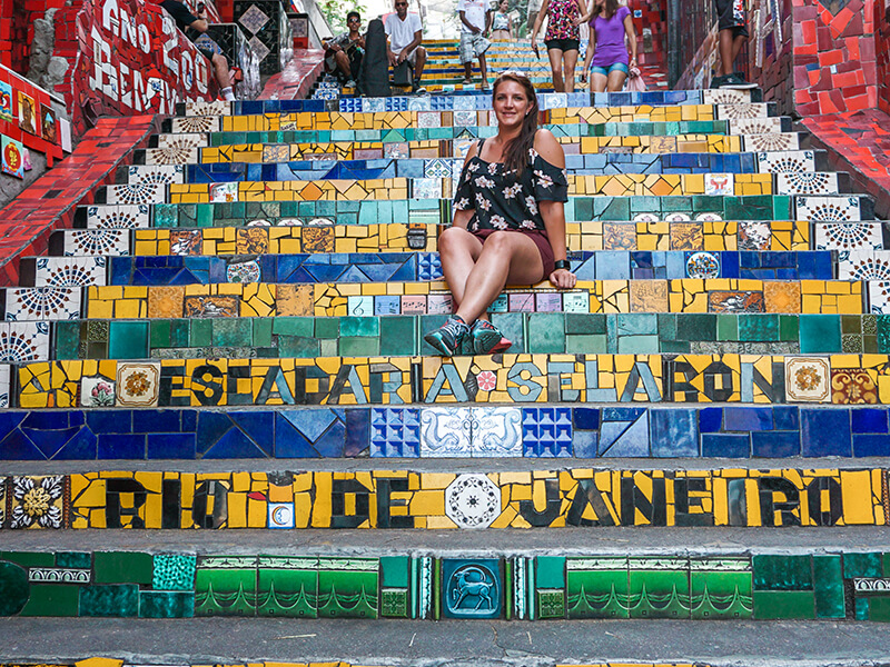 Die Selarón-Treppe in Santa Teresa