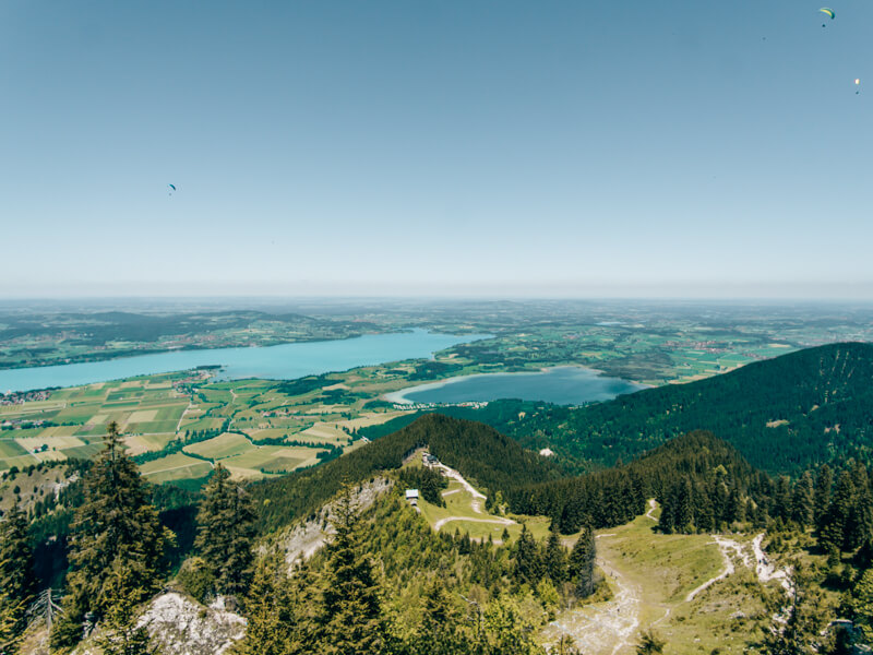 Tegelberg Wanderung (1) Aussicht vom Tegelberg