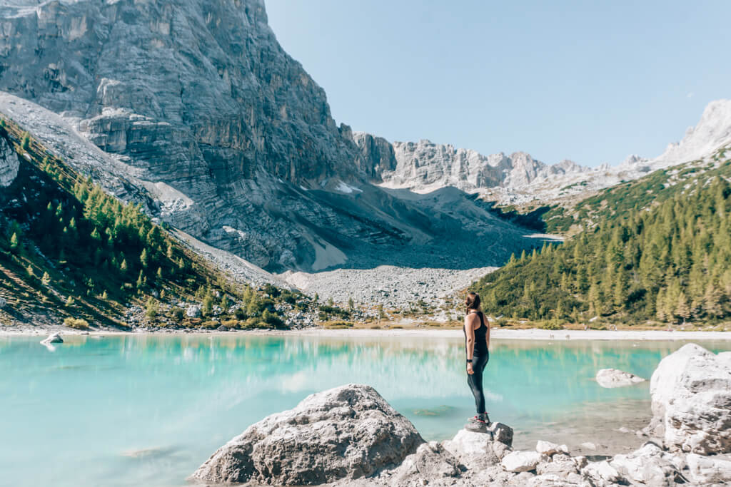 Wanderung zum Lago di Sorapis Wanderung zum Lago di Sorapis in den Dolomiten