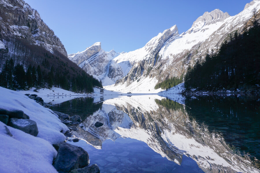 Seealpsee-Winter Seealpsee im Winter