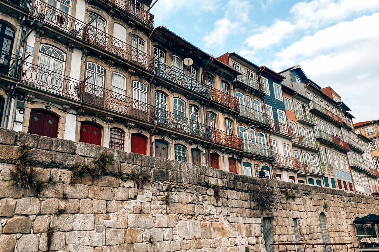 Porto-Cais-de-Ribeira Altstadt Portos an der Uferpromenade