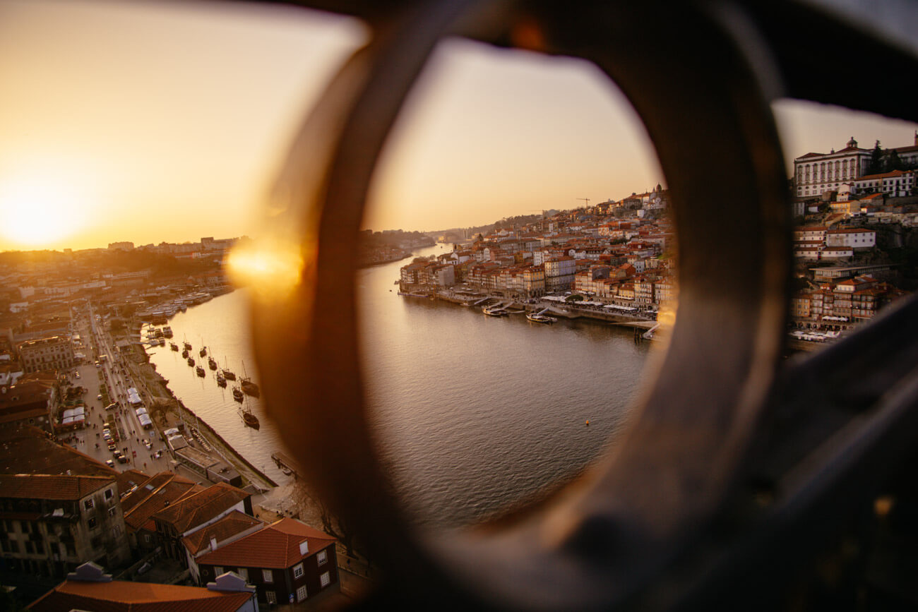 Porto-Sonnenuntergang-Ponte-Dom-Luis Porto Sonnenuntergang